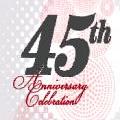A logo for the 45th anniversary celebration of PBNC