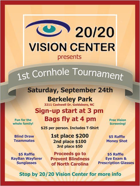 Promo for the 2017 20/20 Vision Center 1st Annual Cornhole Tournament