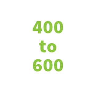 400 to 600