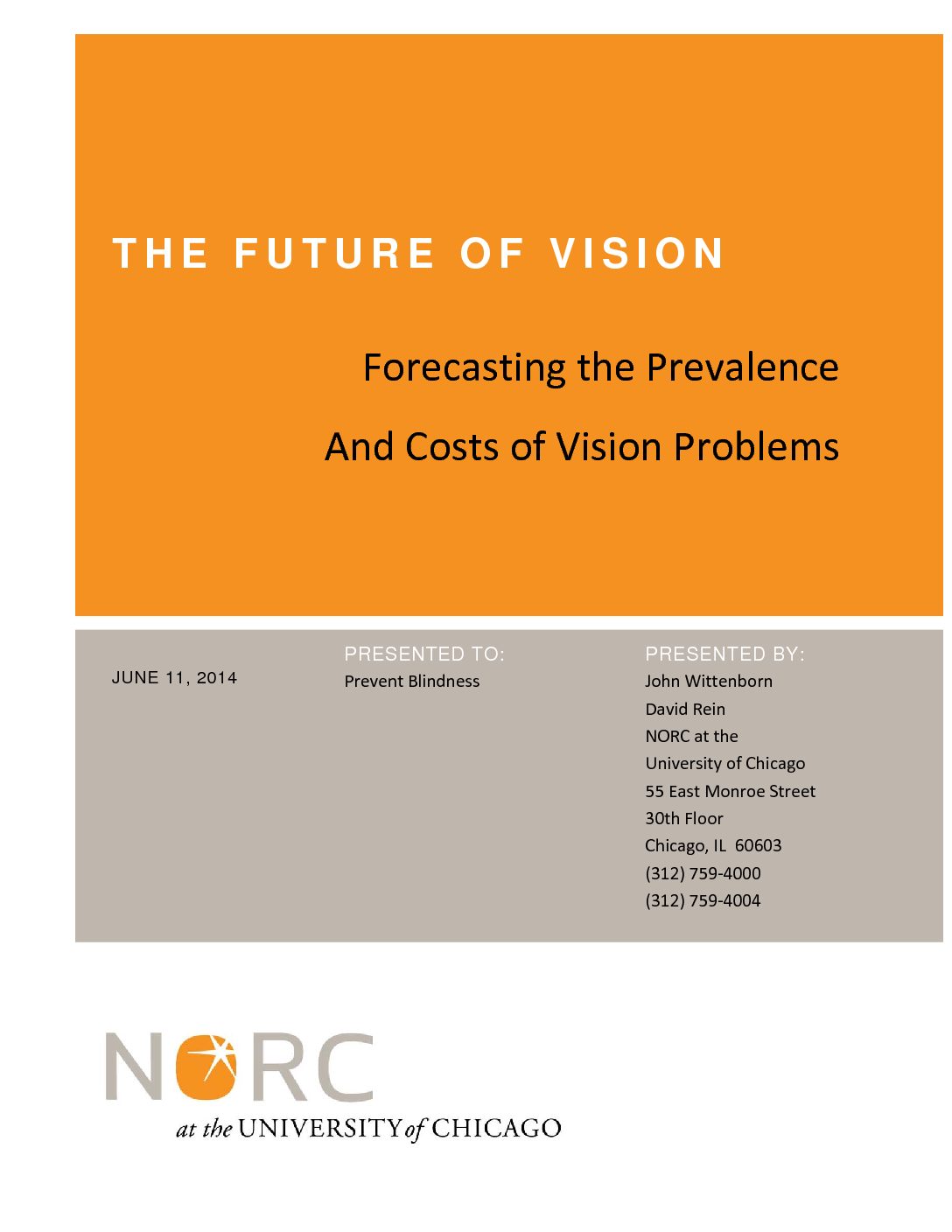 The Future of Vision