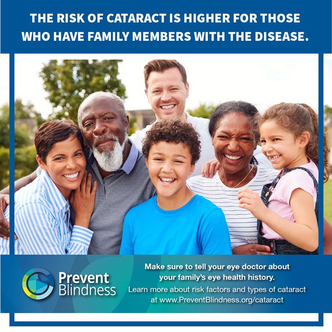 Cataract Awareness Month infographic