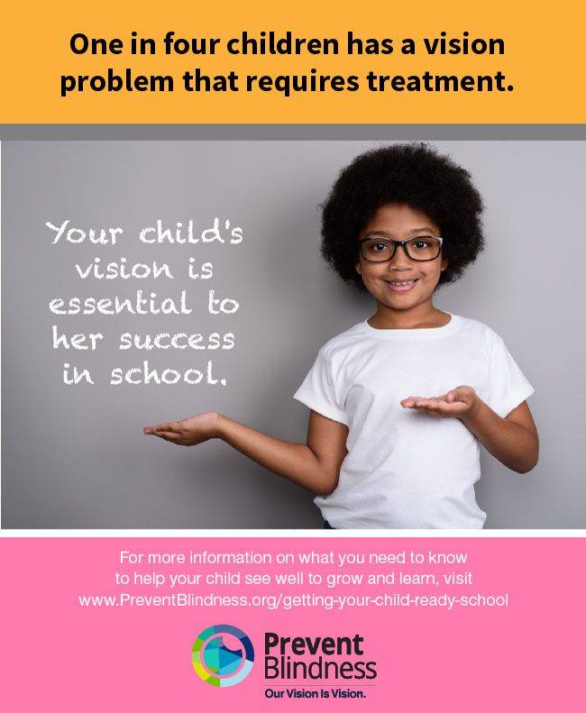 Your Child's Vision is Essential to Her Success in School