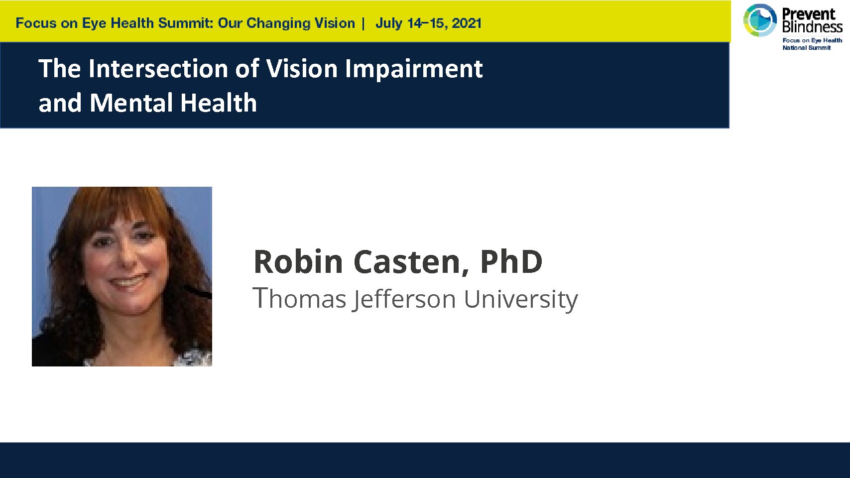 The Intersection of Vision Impairment and Mental Health