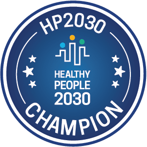 Official Healthy People 2030 Champions web badge