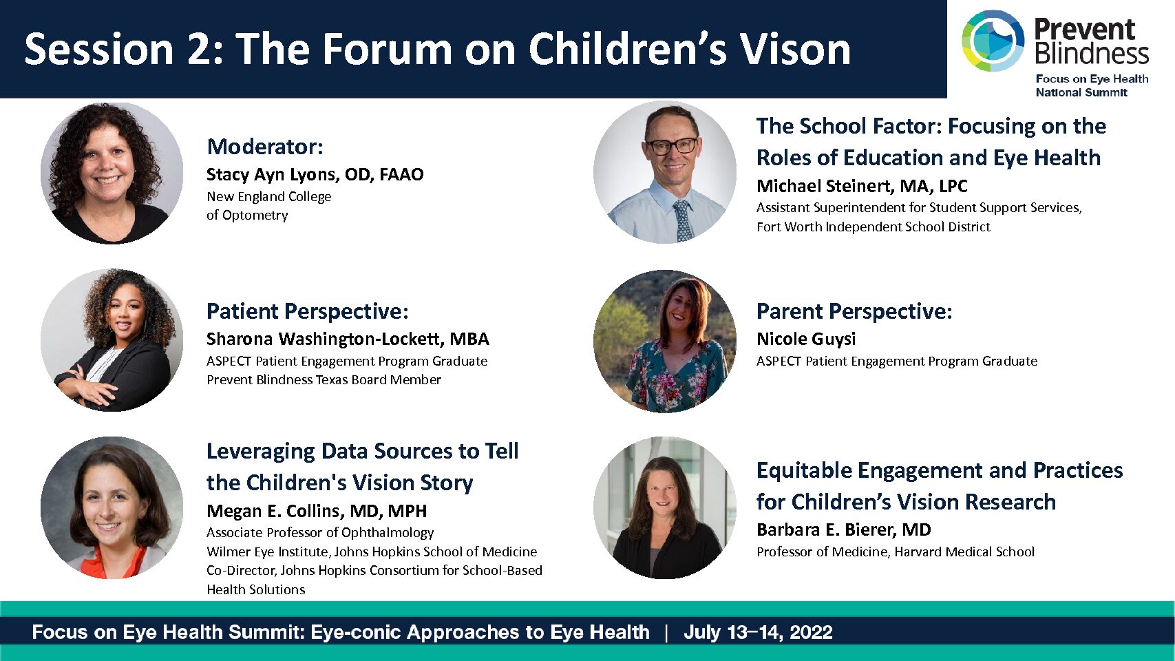 The Forum on Children’s Vision – Patient Perspective