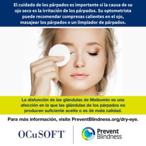 Dry eye infographic, spanish