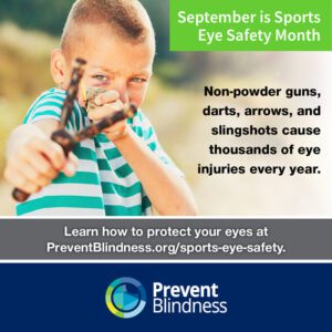 September is Sports Eye Safety Month