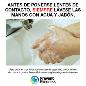 Spanish contact lens infographic