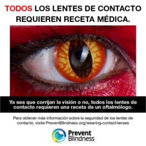 Spanish contactc lens infographic