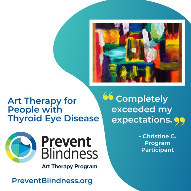 Prevent Blindness Art Therapy Program for People with Thyroid Eye Disease