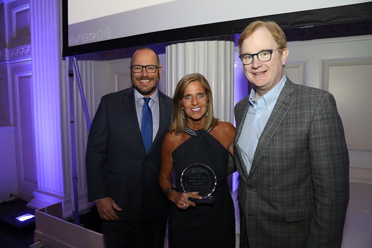 Jeff Todd, President and CEO of Prevent Blindness, Megan Molony, 2023 Prevent Blindness Person of Vision recipient, Jim McGrann, Prevent Blindness Board of Directors Chair