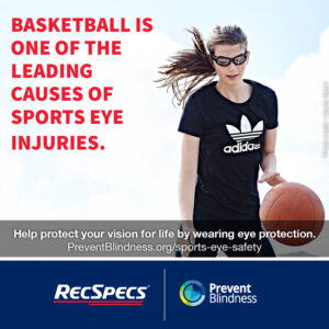 Basketball is one of the leading causes of sports eye injuries.