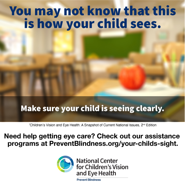 You May Not Know That This is How ?Your Child Sees. Make sure your child is seeing clearly.