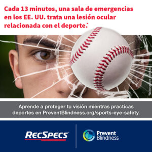 Cada 13 minutos, una sala de emergencias en los EE. UU. trata una lesión ocular relacionada con el deporte.