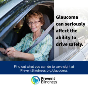 Glaucoma can seriously affect the ability to drive safely.