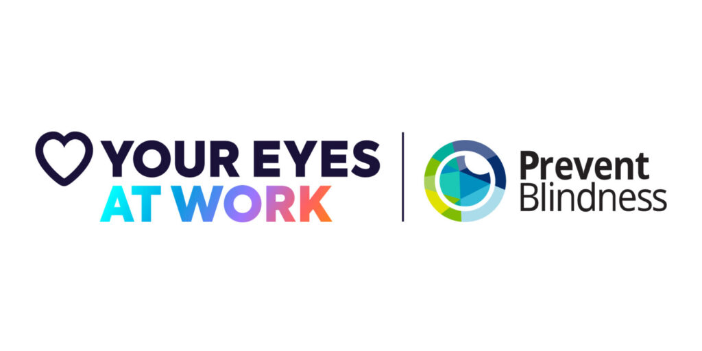 World Sight Day - Love Your Eyes at Work, Prevent Blindness logo