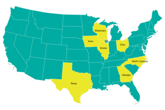 Prevent Blindness and affiliates in Wisconsin, Iowa, Ohio, Texas, Georgia and North Carolina