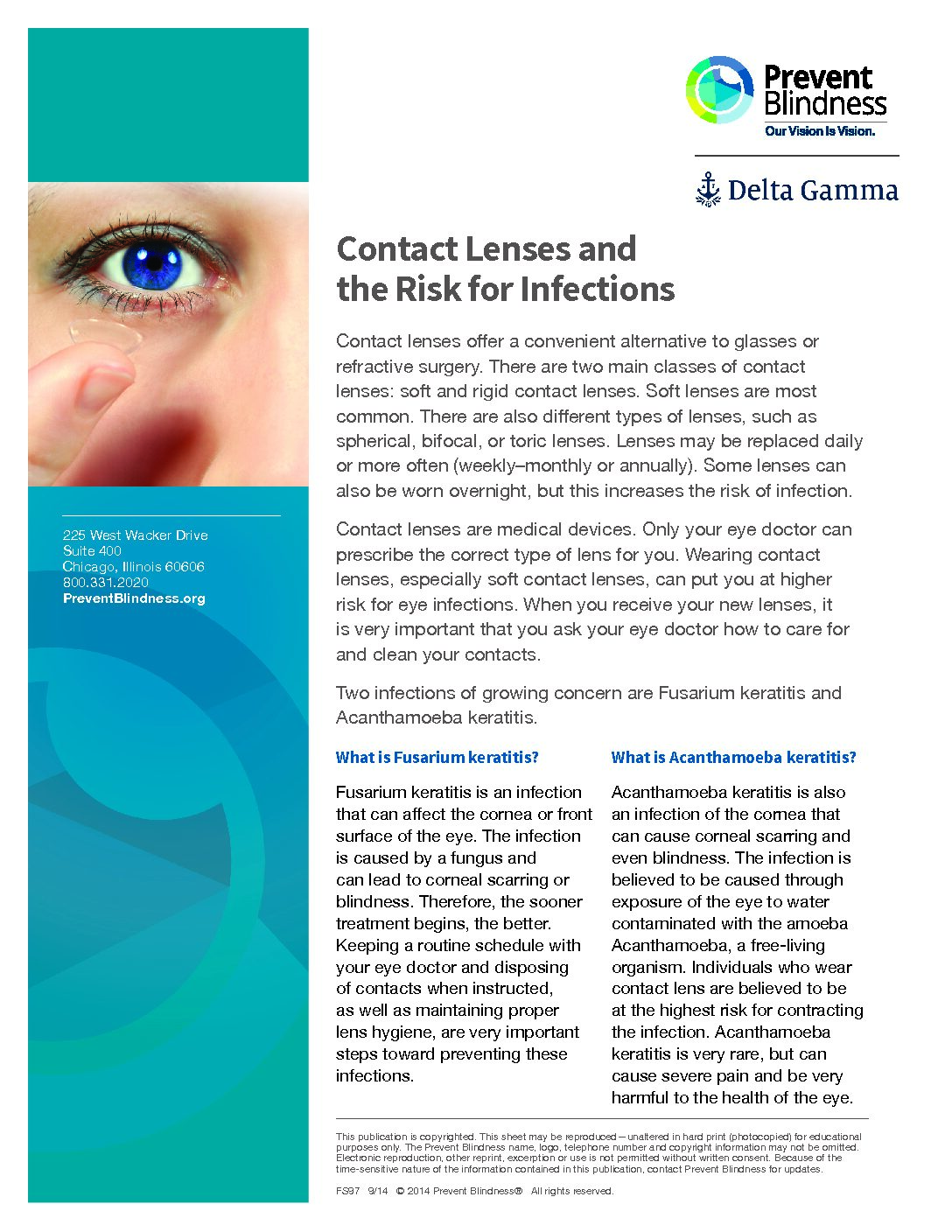 Contact Lens Safety – Delta Gamma