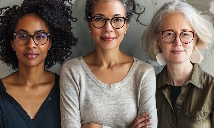 women wearing glasses