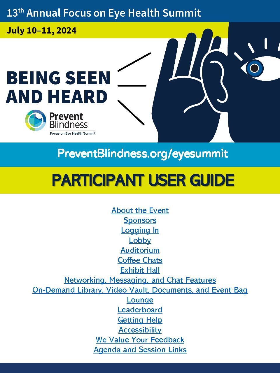 2024 Focus on Eye Health Summit Participant Guide