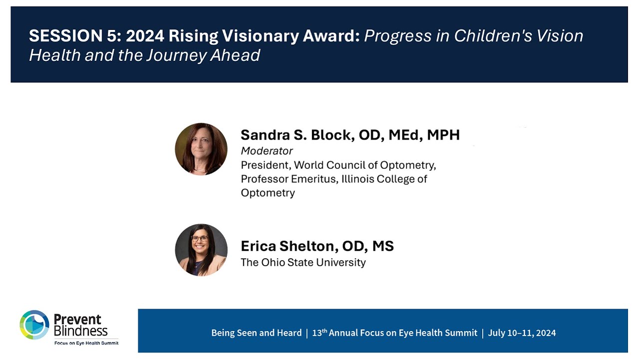 Progress in Children’s Vision Health and the Journey Ahead Progress in Children’s Vision Health and the Journey Ahead
