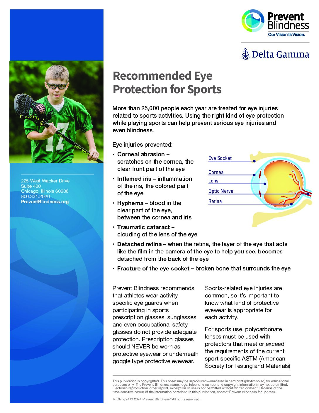 Recommended Sports Eye Protection