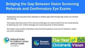 Bridging the Gap Between Vision Screening Referrals and Confirmatory Eye Exams