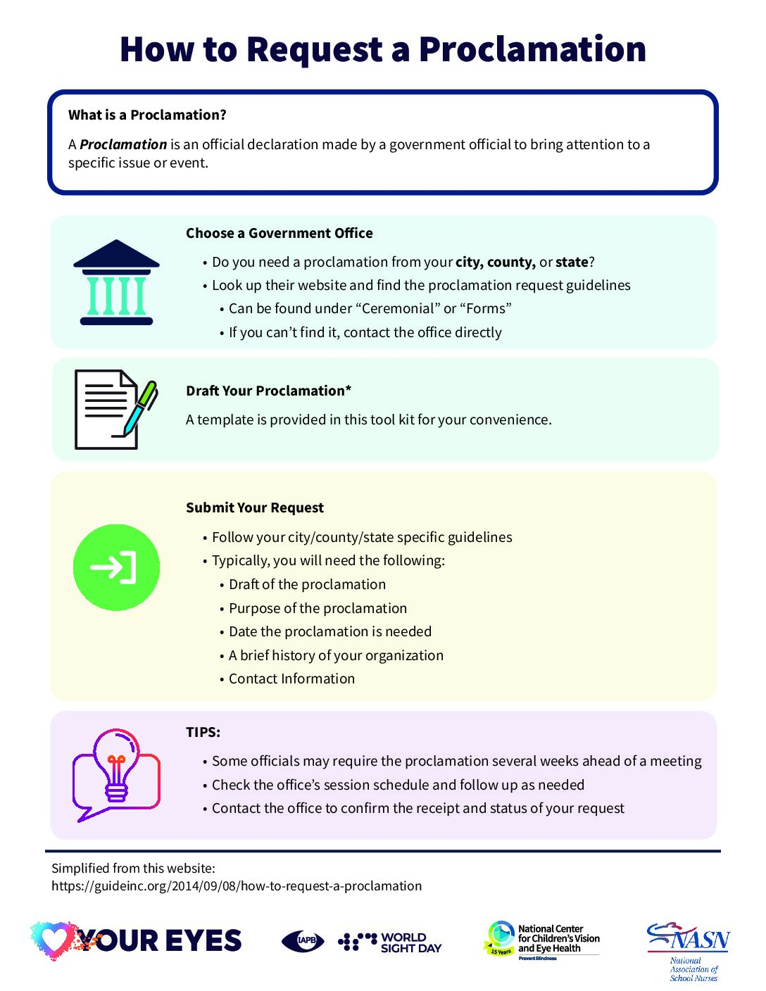 How to Request a Proclamation