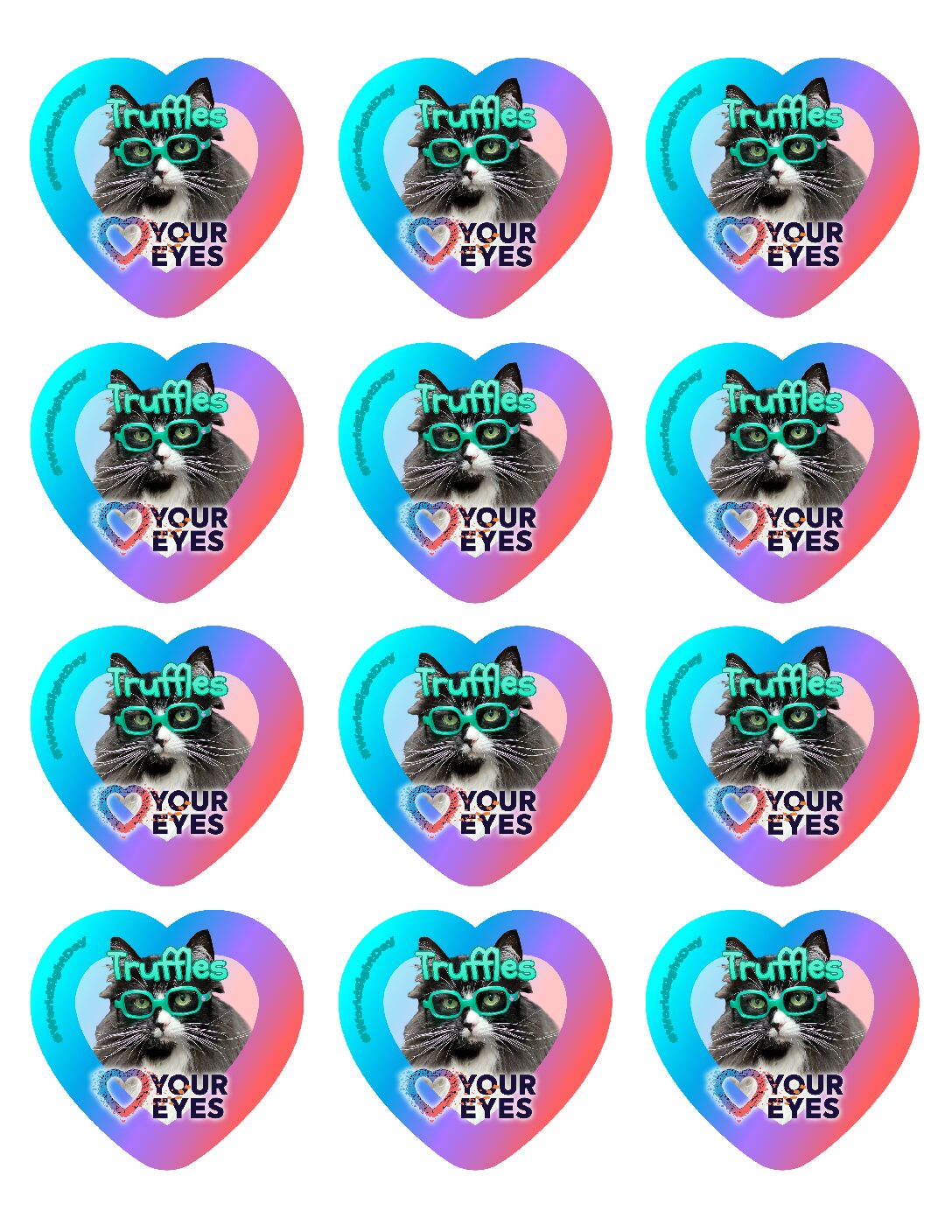 Truffles the Cat Stickers