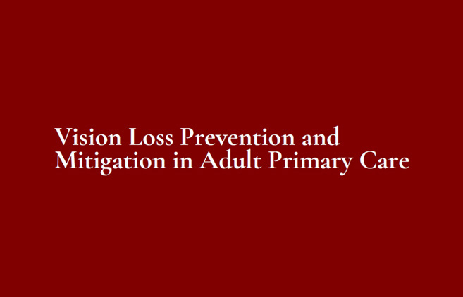 Vision Loss Prevention and Mitigation in Adult Primary Care