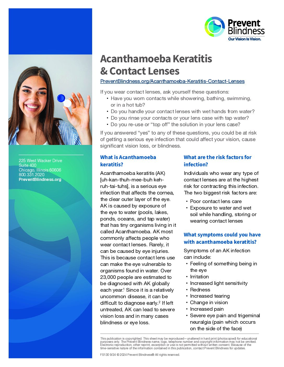 Acanthamoeba Keratitis and Contact Lenses