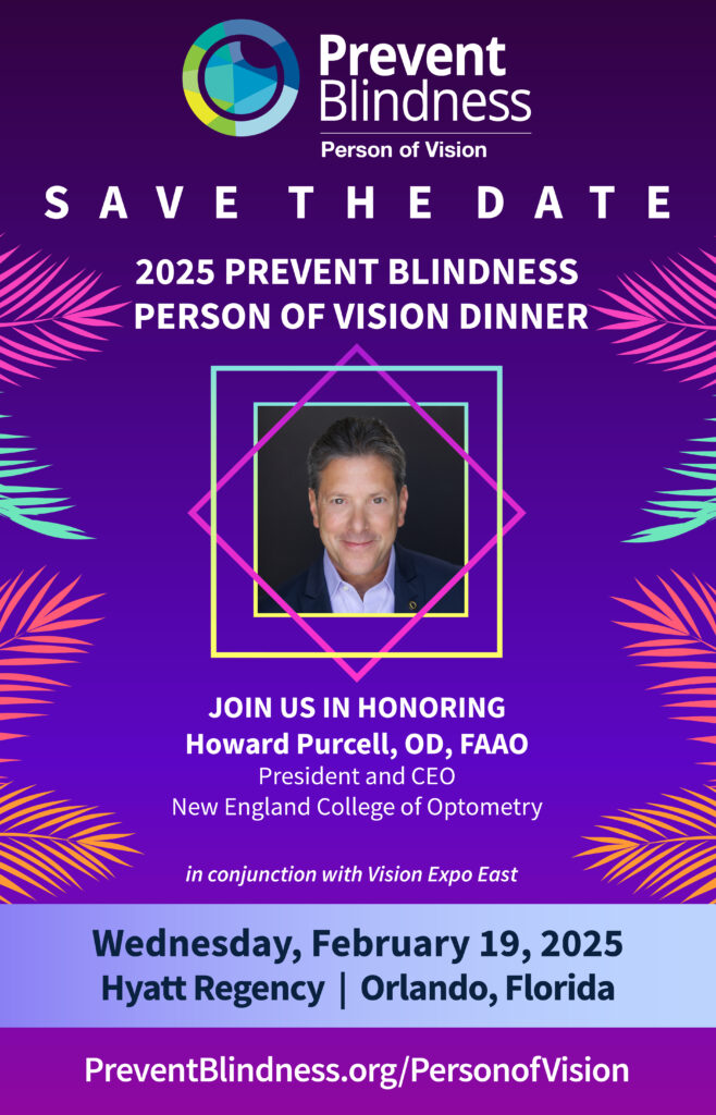 2025 Prevent Blindness Person of Vision - Save the Date