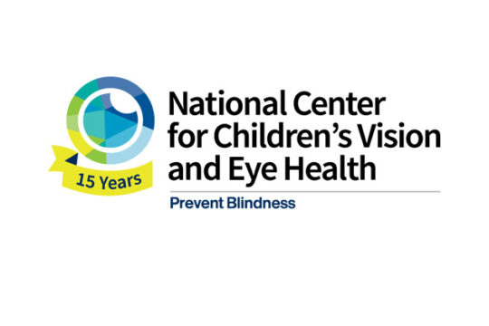 National Center for Children's Vision and Eye Health, 15th anniversary logo