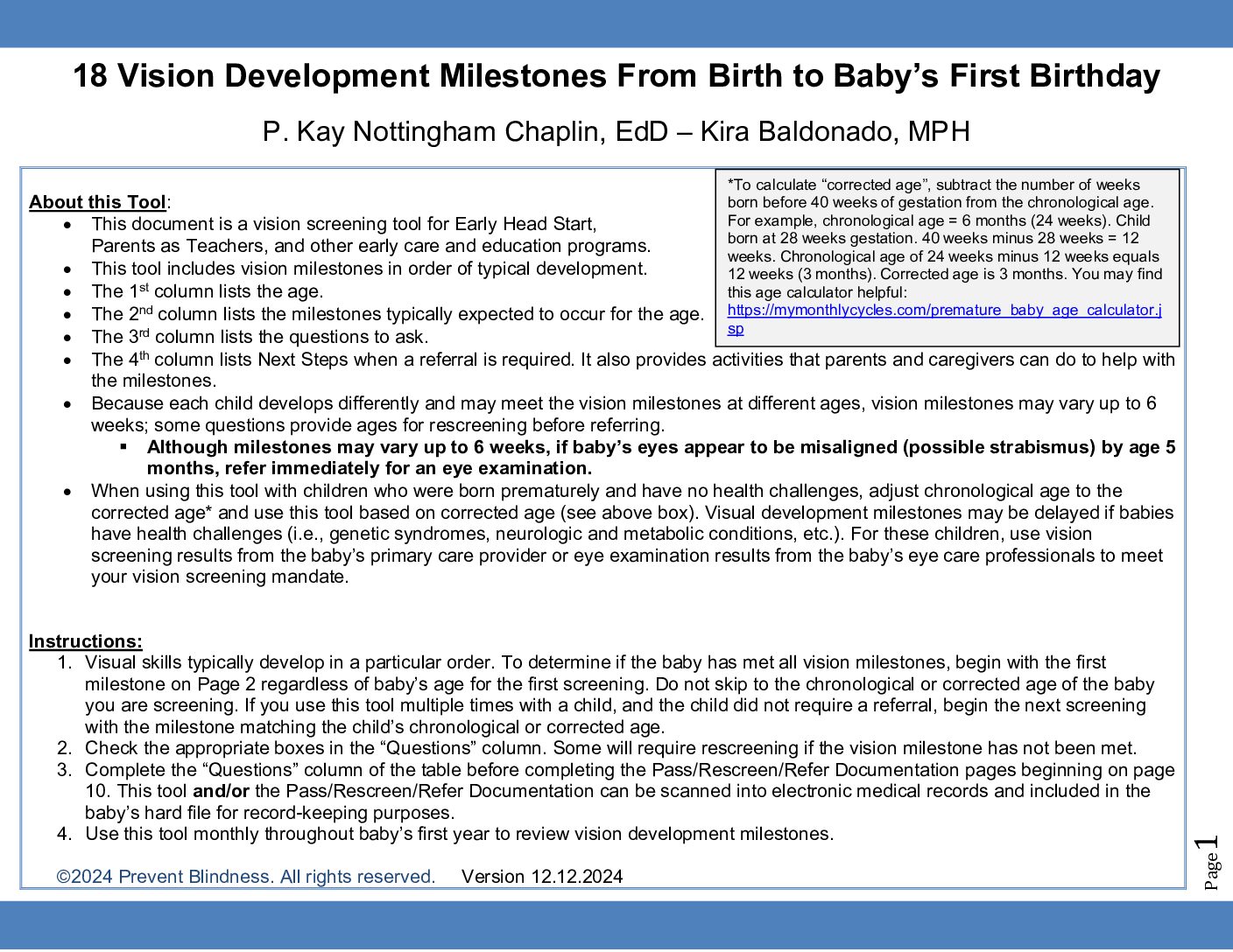 18 Vision Development Milestones from Birth to Baby’s First Birthday