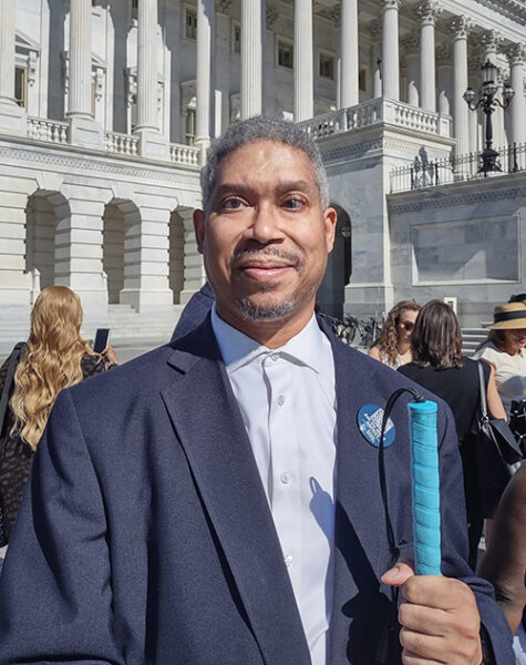 Christopher Hord in Washington, D.C., attending the Prevent Blindness Eyes on Capitol Hill advocacy event.