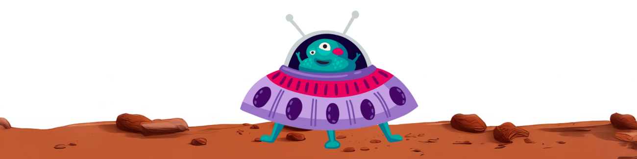 eyepatch alien landed