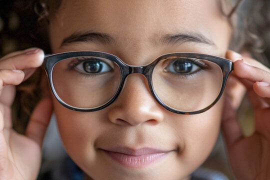 girl with glasses