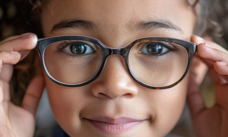 girl with glasses