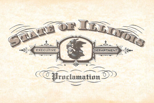 State of Illinois Executive Department Proclamation