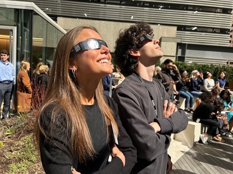 Prevent Blindness staff safely experience the eclipse Prevent Blindness staff safely experience the eclipse