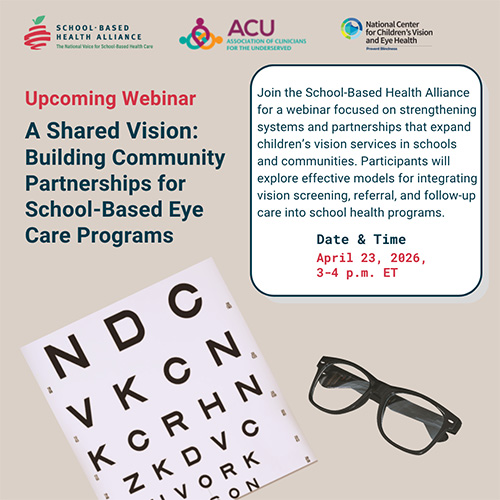 Upcoming Webinar: A shared vision, building community partnerships for school-based eye care programs