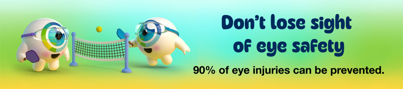 Iris and Cornelius say: don't lose sight of eye safety