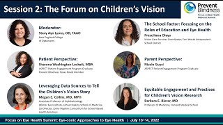 Forum on Children's Vision