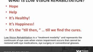 Focus on Eye Health: A National Summit - Low Vision Rehabilitation