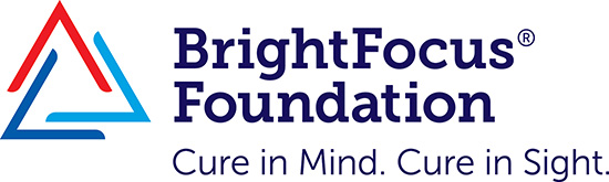 Bright Focus Foundation (logo). Cure in Mind. Dure in Sight