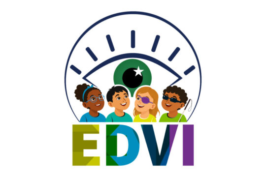 EDVI Act logo featuring four children
