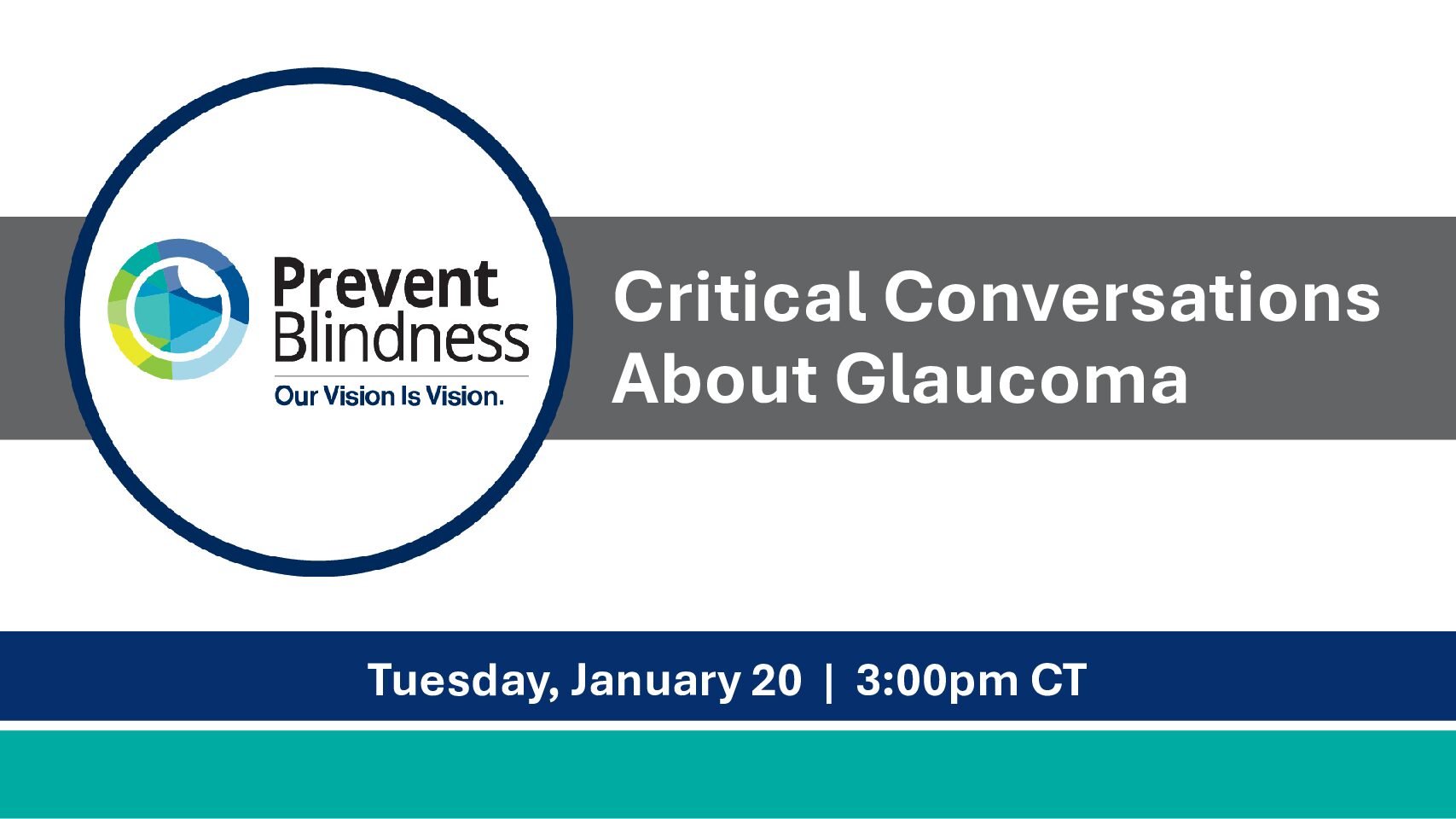 Critical Conversations About Glaucoma, presentation title slide Critical Conversations About Glaucoma, presentation title slide