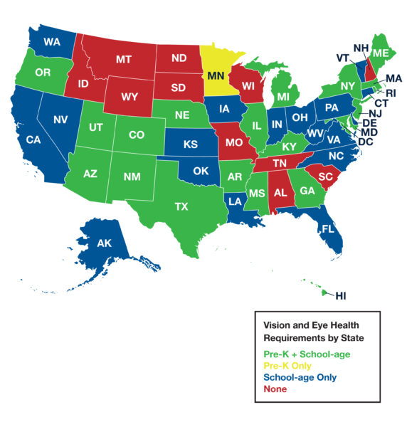 Vision and Eye Health Requirements by State